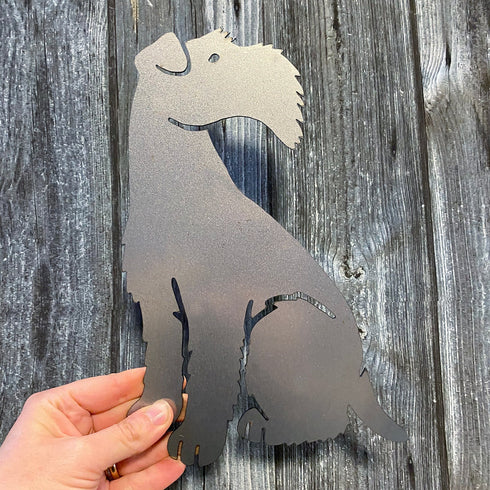 Airedale Terrier (FULL BODY) Rustic Steel Sculpture